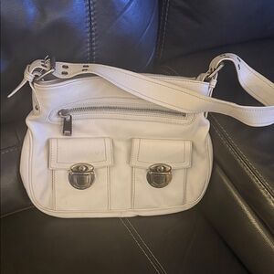 Vintage Marc Jacobs Cream Leather Shoulder Bag